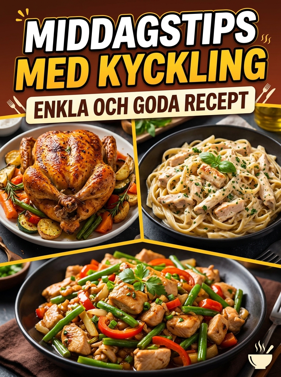 Middagstips med kyckling – enkla och goda recept
